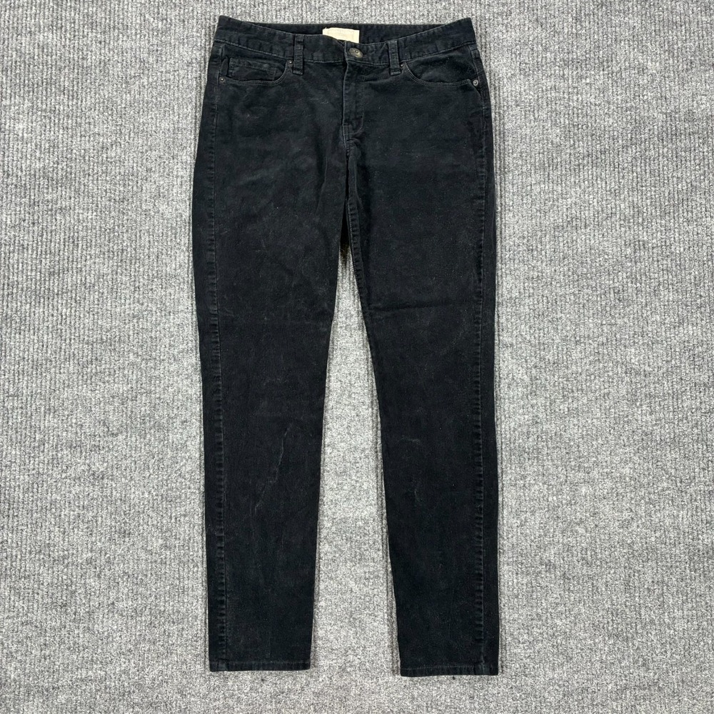 Banana Republic Womens Pants Size 29/8 Black Corduroy Skinny Fit Mid Rise